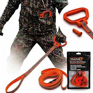 MULTUS Deer Drag Rope & Strap - Heavy Duty Deer Puller for Hunting - Unique Gifts for Hunters, Dad, Men Who Have Everything - Hunting Essentials & Accessories