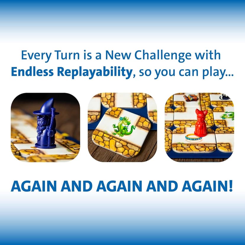 Ravensburger Labyrinth Board Game - A Strategic Maze Challenge for Family Nights - Find Treasures & Block Opponents - MESH Accredited - Great Birthday Gift - 2-4 Players - Kids Ages 7-10 and Older