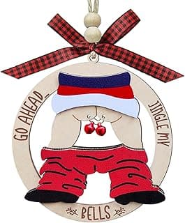 Funny Ornaments for Exchange, Silly,Naughty Ornament,Funny Gift, Dirty Santa Gifts, White Elephant Gag Gifts Funny Christmas Ornaments Adult, Ugly, Inappropriate, Fun, Unique Ornaments B0D8BBG6CR