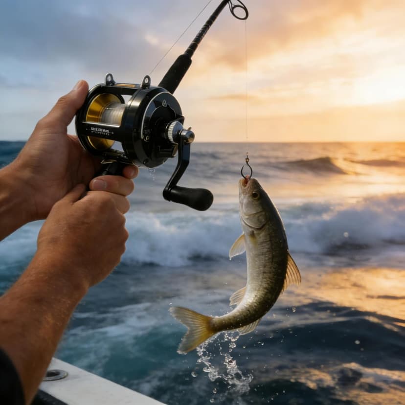 SAMOLLA Deep Sea Fishing Reels 44-66Lb Max Drag for Saltwater or Freshwater Ocean Conventional Reel Saltwater Fishing Reel for Tuna Sailfish Swordfish