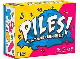 Lost Boy Entertainment Piles – Card Games – Family Games – for Kids 8 and Up – for Adults – Family Game Night – Travel & Memory Game – Party Games – 10 Mins