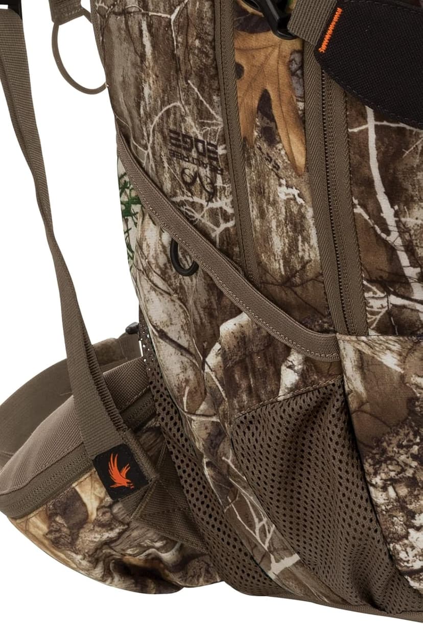 Timber Hawk Big Basin Camouflage Hunting Day Pack Backpack with Quiet Cloth Technology (Realtree Edge Camo)