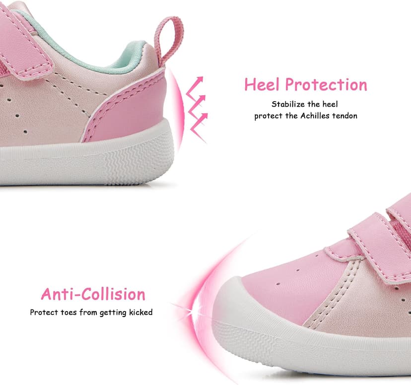 Wide Toe Box Lightweight Non-Slip Outsole Breathable Mesh Upper Birthday Gifts Infant Toddler Baby Zero Drop Shoes Boy Girl First Walking Shoes 6-30 Months B0FNWXKQQ8