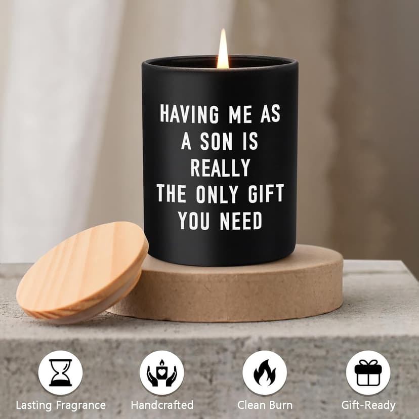 Fathers Day Dad Gifts from Son, Personalized Father's Day Gift Ideas, Funny Birthday Gifts for Dad Gift Father Papa Step Dads New Daddy Presents Cool, Happy Fathers Day, Birthday, Christmas, Candles