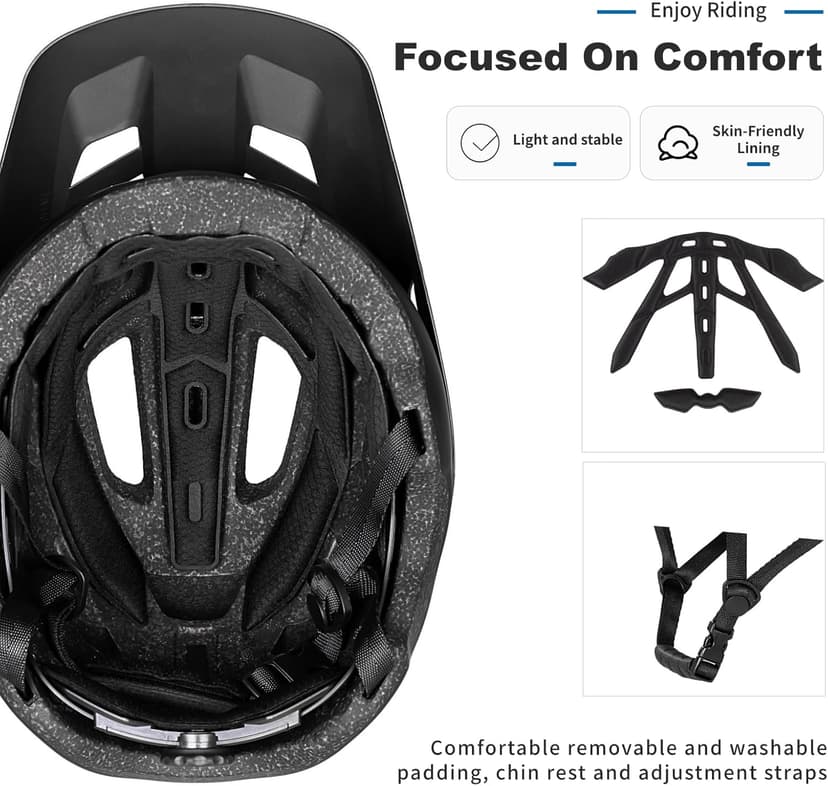 NTA 8776 E-Bike & Mountain Bike Helmet for Adults Youth, E-MTB Cycling Helmet for Men Women (52-60CM)