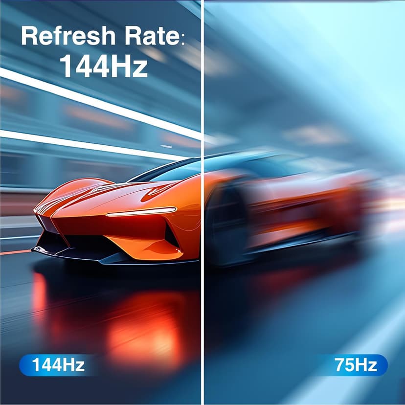 ArcticPro 24inch Computer Monitor, FHD 1080p, 144Hz Office and Gaming Monitor, IPS, Adaptive Sync, 110% sRGB, 1ms, 3-Sided Frameless, Ultra Slim, VESA Mountable, Anti-Blue Light Design, HDMI, DP