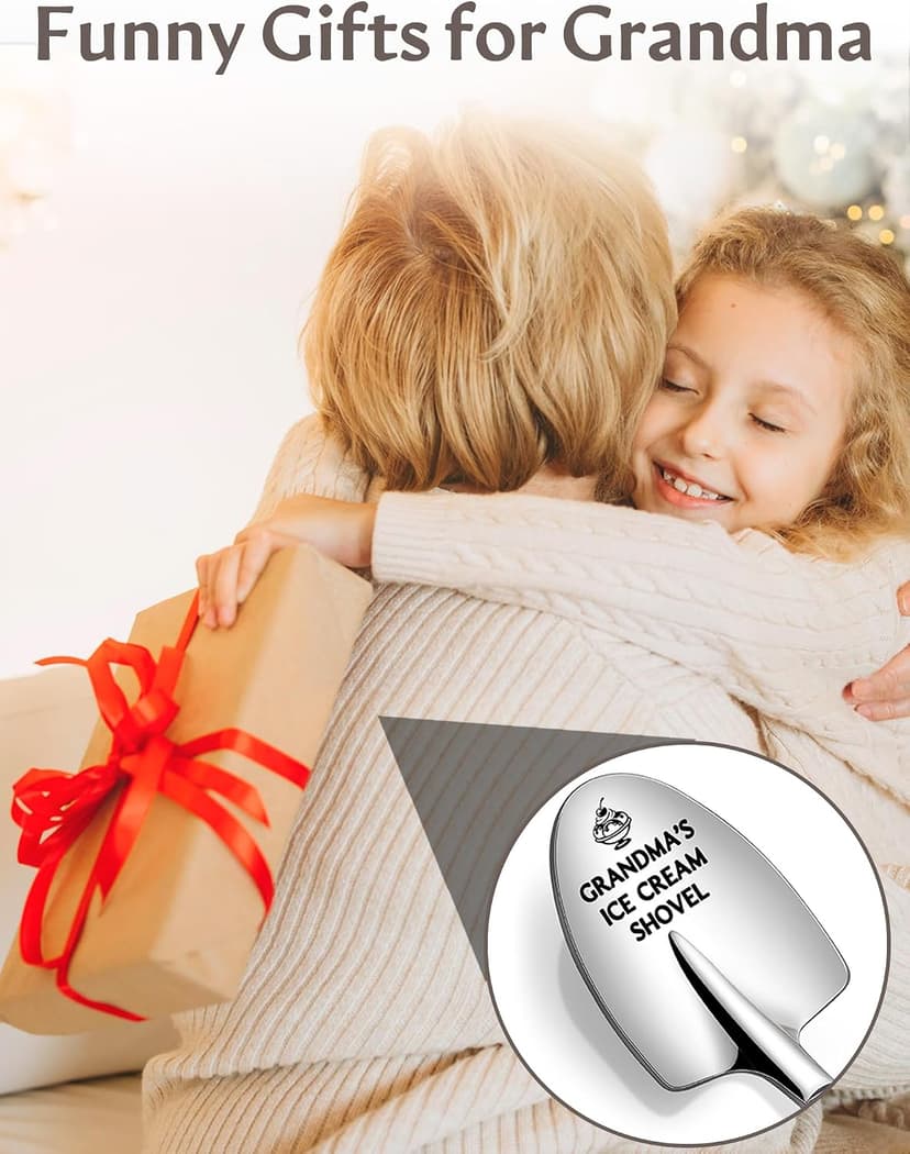 Personalized Gifts for Grandma, Grandma Christmas Gifts, Mothers Day Gifts for Grandma, Unique Grandma Gifts Grandma's Ice Cream Shovel, Funny Birthday Christmas Gifts for Grandma B0GTW4K46M