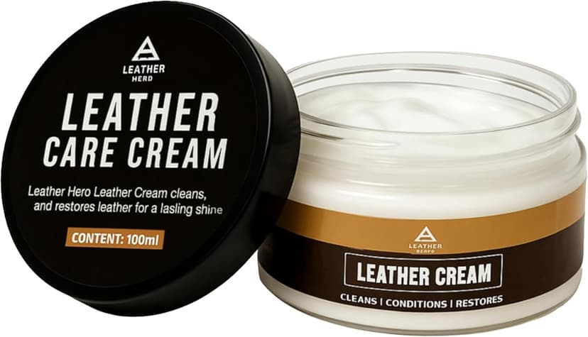 Leather Hero 2-in-1 Purse Cleaner & Conditioner – Leather Cream for Handbags, Designer Bags, Faux & Saffiano Leather – Non-Greasy, Won’t Darken, Safe for Purses, Jackets & More