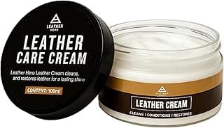 Leather Hero 2-in-1 Purse Cleaner & Conditioner – Leather Cream for Handbags, Designer Bags, Faux & Saffiano Leather – Non-Greasy, Won’t Darken, Safe for Purses, Jackets & More