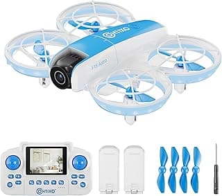 Contixo F15 Astro Mini Drone with 2.4" Screen Remote – 720P HD Dual Camera, Live Video Display, Optical Flow Hover, One-Key Takeoff/Landing, 360° Stunts, 2 Batteries, Beginner Drone for & Adults