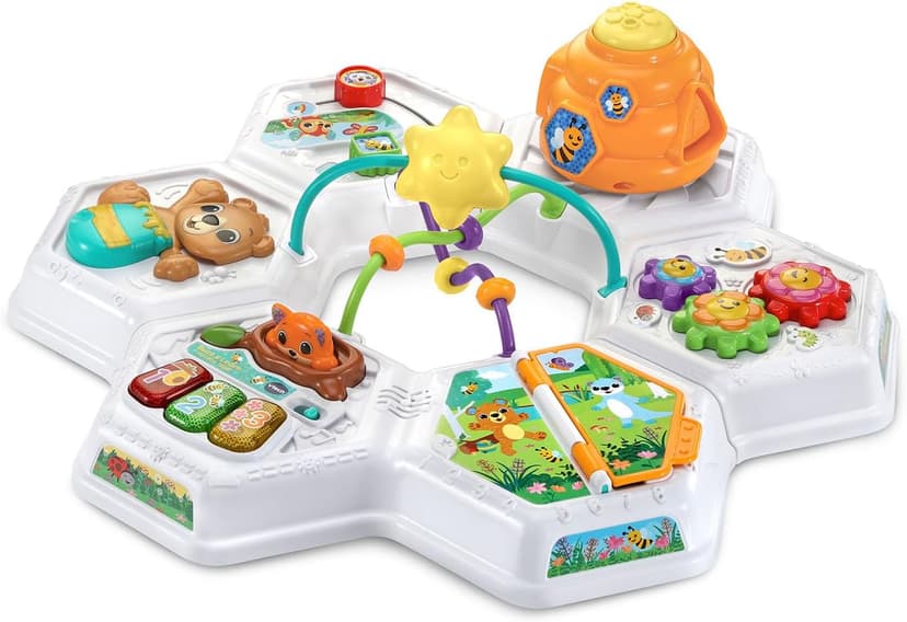 VTech Buzz and Learn Activity Table with Seven Interactive Play Zones, Blue