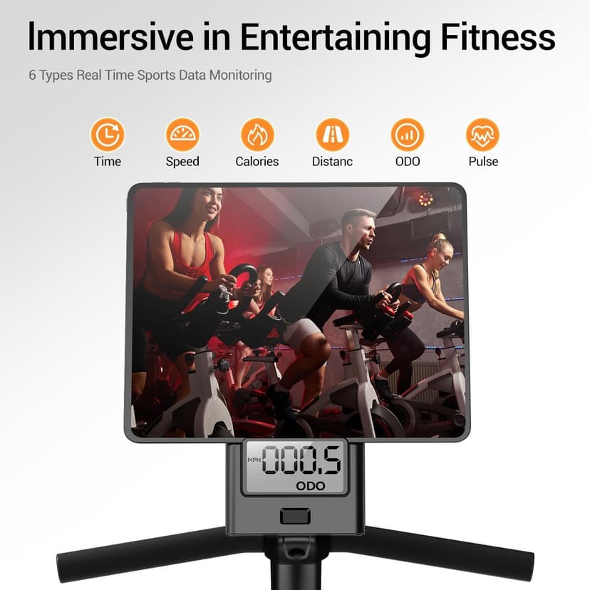 Recumbent Exercise Bike, Magnetic Staionary Bikes for Home with 16-level Resistance & Adjustable Seat, Staionary Bike for Seniors Adults, 330 LBS & LCD Monitor