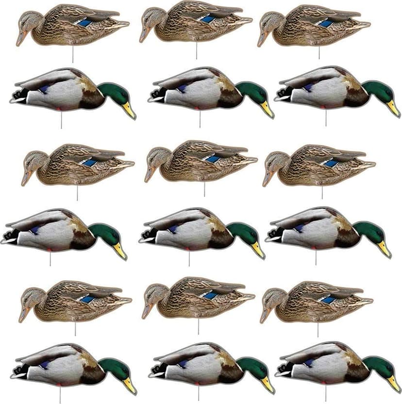 TCDesignerProducts 2D Wildlife Silhouette Decoys, Photo-Realistic Hunting Decoys for Snow Geese, Coyotes, Whitetail Bucks & Does, Mallards, Turkeys, Canadian Geese – Motion & Easy Setup