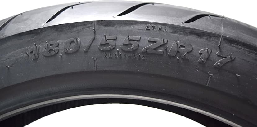 Kenda KM1 (KM001) 120/70ZR17 Front (58W) & 180/55ZR17 Rear (73W) Tires for Sport Touring Motorcycles, Radial with High-Speed Stability & Excellent Wet Grip w/Keychain (120/70-17) (180/55-17) (2-Pack)