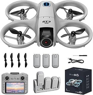 FPV Drone with HD Camera Sceen Remote Controller, Optical Flow Positioning & Intelligent Obstacle Avoidance Mini RC Quadcopter Beginner-Friendly Indoor Outdoor Aerial Photography GT3 Drone for Adults