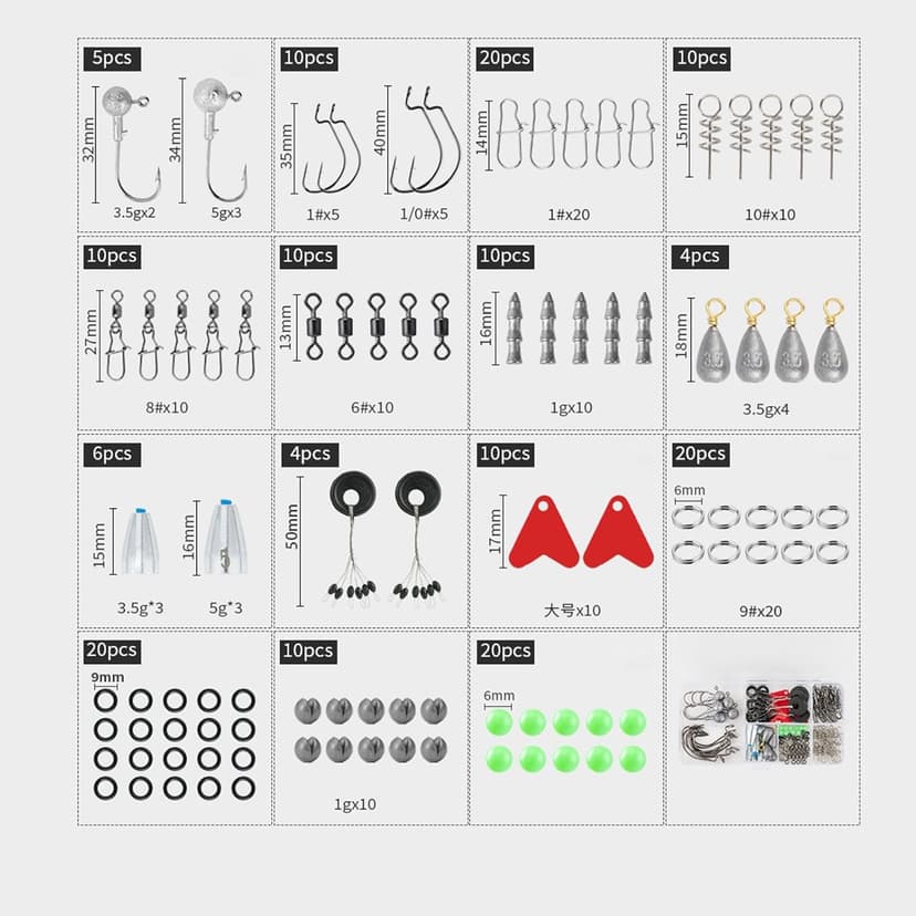 Fishing Pole Combo,2PCS 6.89ft Carbon Fiber Fishing Rods,Spinning Reels 170Pcs Worm Lure Kit Texas-Rigs-for-Bass Carrier Bag for Travel Freshwater