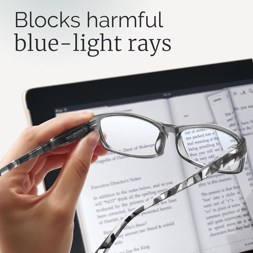 Gaoye 2.0 Reading Glasses for Women, 6 Pack Fashion Readers, Spring Hinge Eye Glasses, Blue Light Reading Glasses