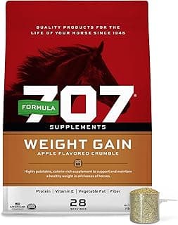 Formula 707 Weight Gain Crumble Equine Supplement, 7 lb Bag – Palatable, Calorie-Rich Nutritional Support for Hard-to-Keep and Senior Horses