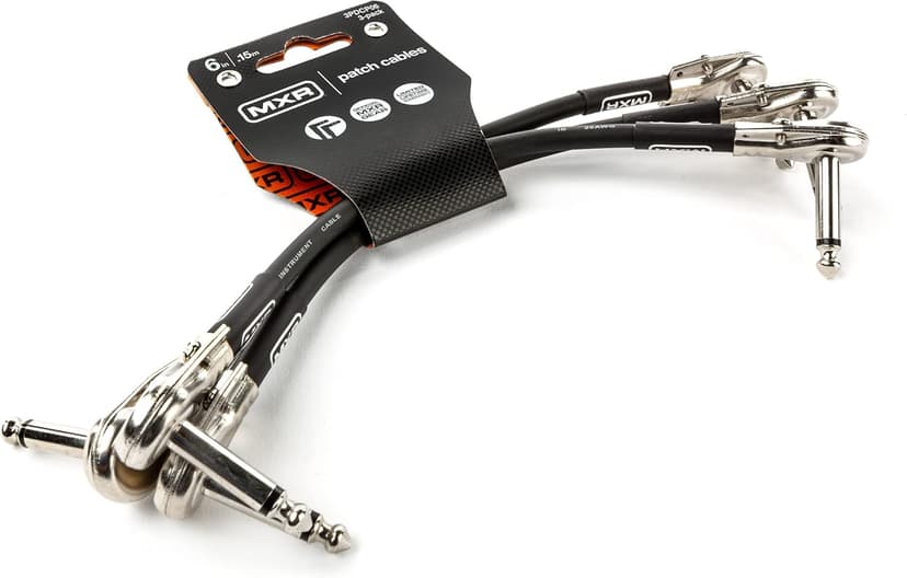 MXR Patch Cable 6 in|15 cm - 3 Pack (3PDCP06)