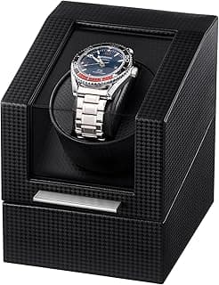 ProCase ProCase Watch Winder for Automatic Watches, Single Automatic Watch Winder Rotator Shaker Box with Quiet Motor and Flexible Pillow, Rotating Watches Case Gifts for Men Women -1 Slot