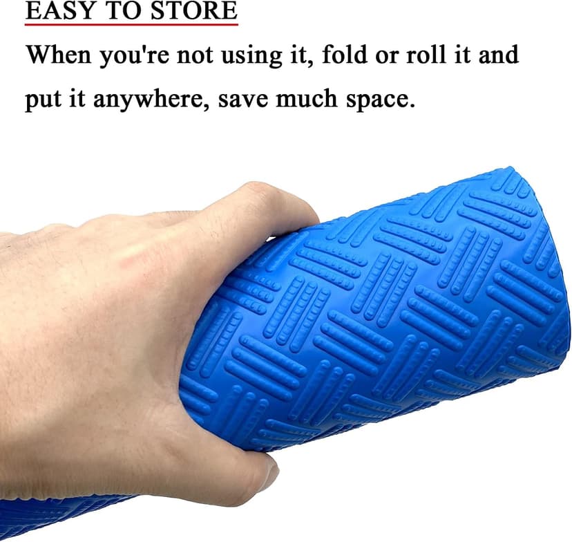 SKARUMMER Swimming Pool Ladder Mat - Protective Pool Ladder Pad Step Mat with Non-Slip Texture, Blue Medium Pool Step Mat, 36 inch X 9 inch