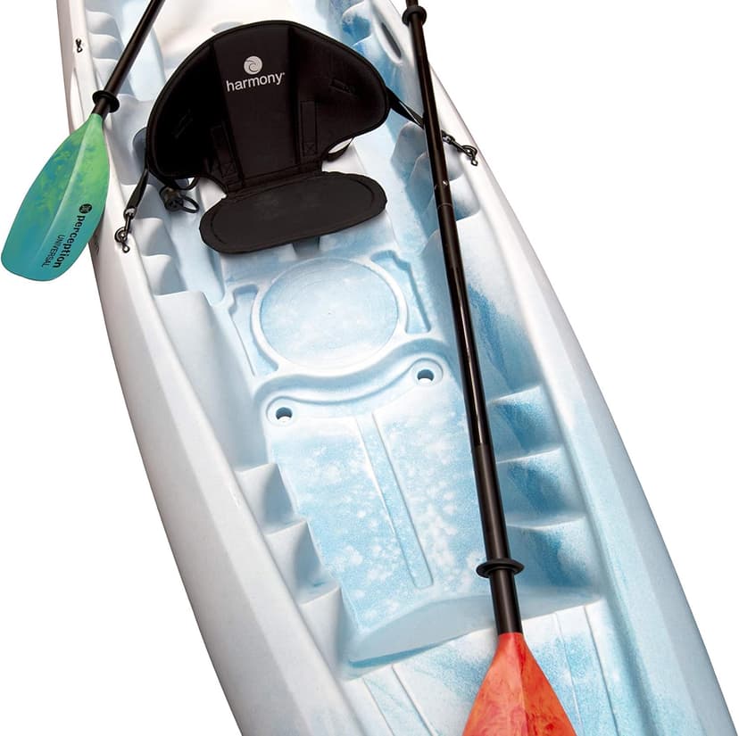 Perception Rambler | Sit on Top Tandem Kayak | Recreational Kayak for Two | Storage with Tie Downs