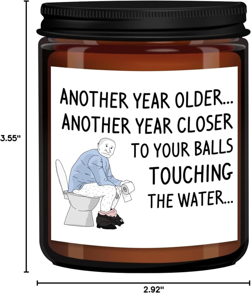 Birthday Gifts for Men Dad Boyfriend Him Husband Grandpa Brother Uncle Coworker Best Friend, Funny Present 65th 30th 75th 60th 40th 50th Birthday Gift Ideas, Happy Birthday Candles Unique Mens Gifts