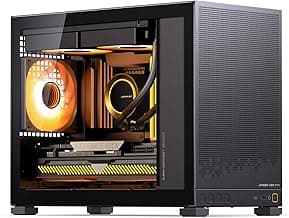 JONSBO D32 STD Micro-ATX PC Case,High Compatibility Mini Desktop Case, Support MATX Back-Connect/BTF MB,365mm GPU/240AIO/163mm Air Cooler, ATX/SFX-L/SFX PSU, USB3.2 PC Gaming,Black