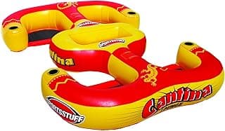 SportsStuff Cantina Lounge - Pool and Lake Floating Lounge - Cup Holders - Supports 1-4 People