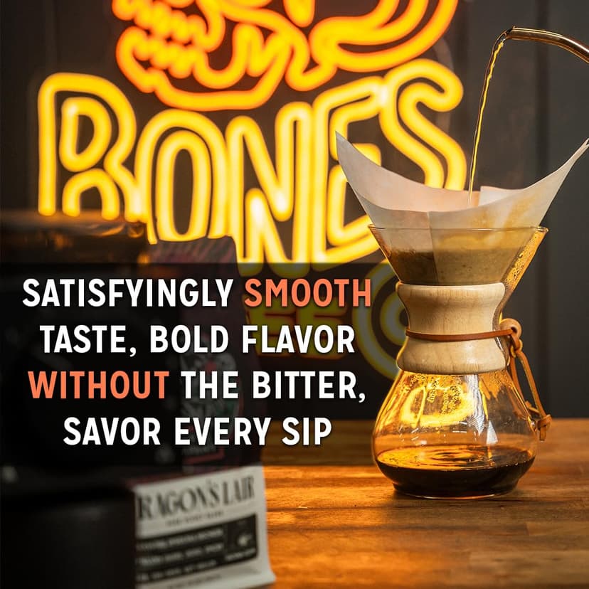 Bones Coffee Company NEW World Tour Sample Pack, Single-Origin Flavored Coffee Low Acid Medium Roast Arabica Beans Specialty Coffee Gifts Compatible Auto Drip and French Press, 4 oz Pack of 5 Ground B0BBY6V5T3