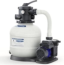 AQUASTRONG Sand Filter Pump for Above Ground Pool, Pool Pumps Above Ground,Pool Sand Filter with 6-Way Valve,Improved Circulation and Filtration, 14in, 2/3 HP 3000 GPH with Timer