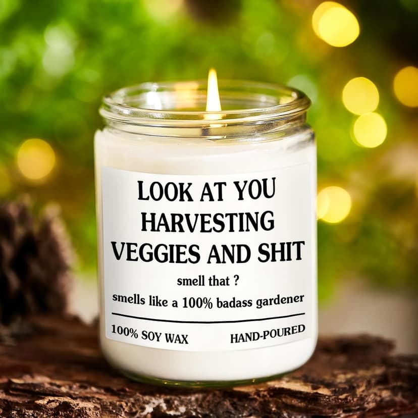 Gardening Gifts for Women - Unique Plant Lover Present, Fathers Day, Funny Garden Gift, Relax Candle, Best Gift for Gardeners, Valentine Gifts Cool Plant Mom, Funny Garden, Growing Candle B0DQVK5PGG