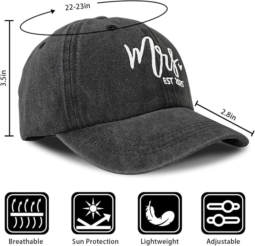 Mr and Mrs Hats for Wedding Gifts, Engagement Anniversary Honeymoon Gifts for Newlyweds Couples Baseball Cap