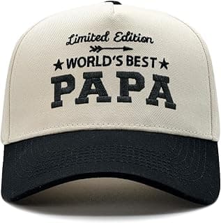 Vintage Adjustable Fathers Day Retirement Gifts from Daughter Son Wife Birthday Gifts for Grandpa/Dad/Papa Embroidered Baseball Cap B0FKGND3HJ