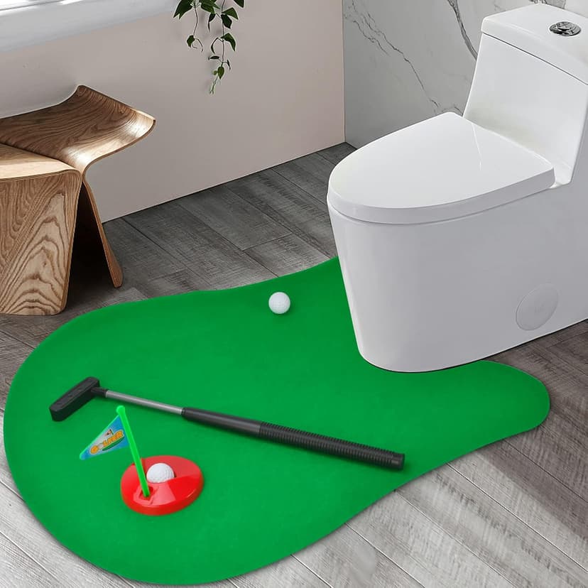 Funny Gag Mini Golf Toy for Dad - Fathers Day, Birthday, Christmas, Valentines Gifts for Men, Husband, Boyfriend, Him