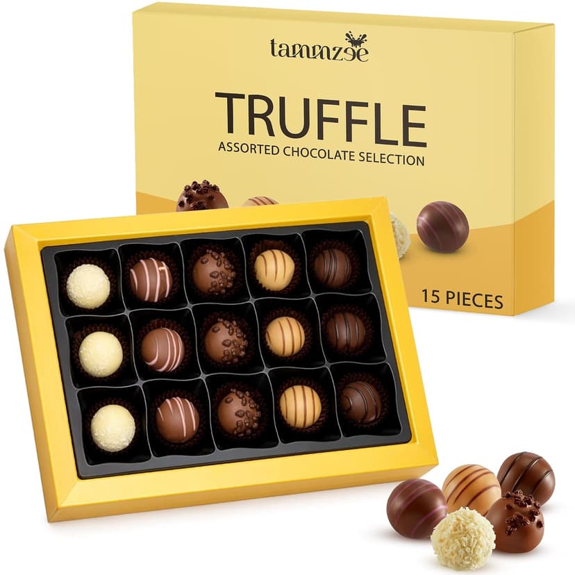 Holiday Assorted Chocolate Truffle Gift Box - 15 Count. Ideal Assorted Chocolate Gift Box for Easter, Anniversary, Birthday and Special Occasions, Perfect for Sharing with Loved Ones B0GJ6QLWJN