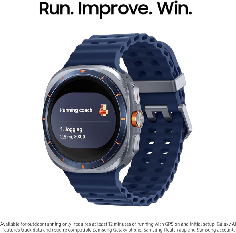 Samsung Galaxy Watch Ultra (2025) 47mm LTE Smartwatch, Titanium Casing, Advanced Sleep Coaching, Running Coach, Energy Score, Heart Rate Tracking, GPS, Titanium Silver [US Version, 2 Yr Warranty]