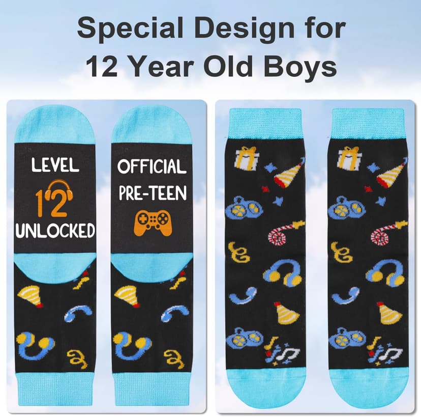 Juesly Birthday Gifts for Boys, 5-18 Years Old Sock for Boys, Presents for 5-18 Year Boy B0DLBBHX51