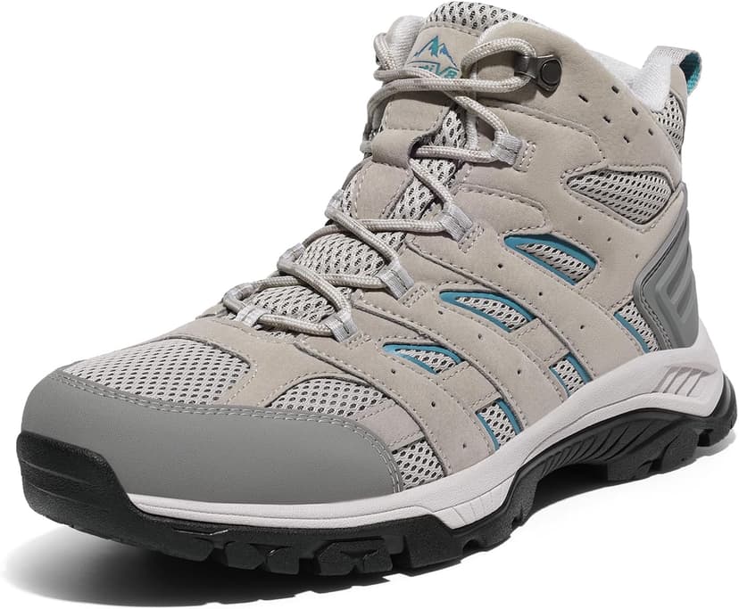 NORTIV 8 Women's Waterproof Hiking Boots Outdoor Trekking Mid Backpacking Mountaineering lightweight boots