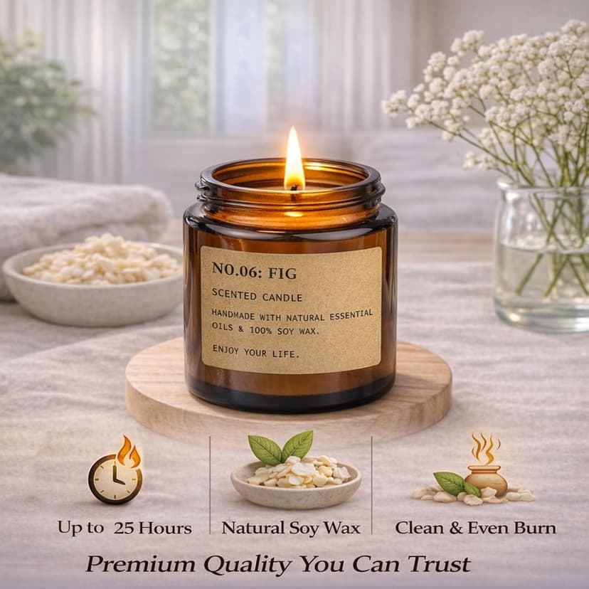 8 Pack Candles for Home Scented,Aromatherapy Jar Candle Gifts for Women, Natural Soy Wax Amber Candle Set, Scented Candles Set for Birthday Valentine Mother's Christmas Day Present