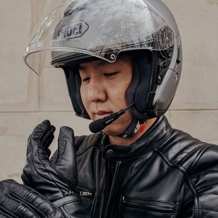 Sena 3S Plus Boom Motorcycle Bluetooth Headset, Black