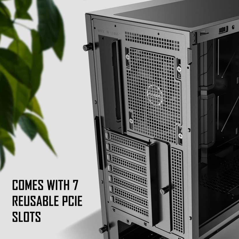 Antec P7 S, 4 x 120mm PWM Fans Included, Dual Side Front Mesh Intake, 360mm Top Radiator Support, Type-C 3.2 Gen 2, Sound-Dampening Side Panels, Mid-Tower ATX PC Case