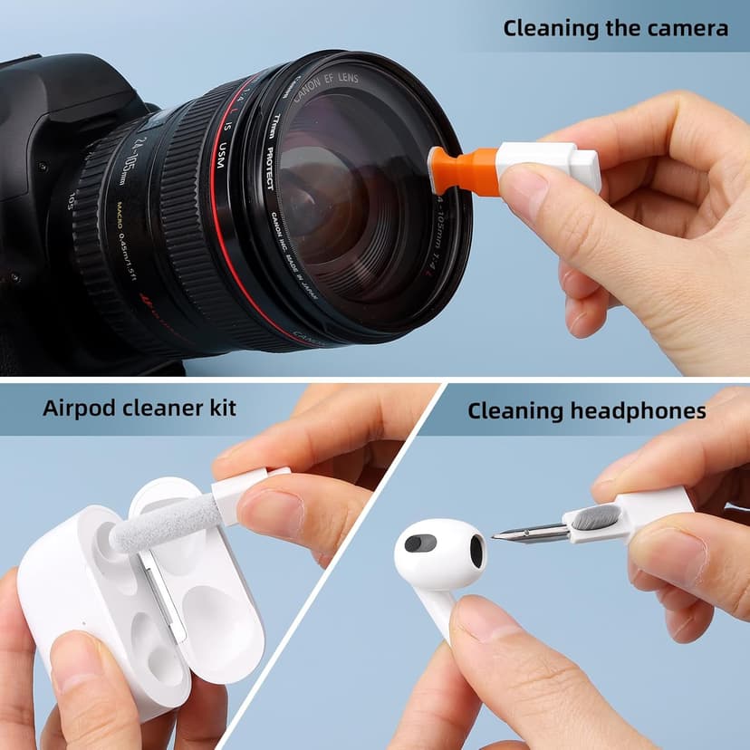 Electronics Deep Cleaning Reusable Brush Tool, Screen-Safe Spray, for iPhone iPad Macbook Airpod Camera, Gaming Accessories Ordilend Keyboard Cleaner & Laptop Cleaning Kit, All-in-1 for Computer PC B0C2VBXRYG