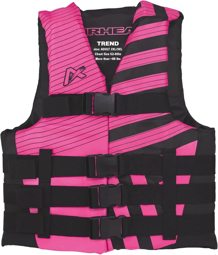 Airhead Trend Life Jacket for Adults & Kids - USCG Approved Life Vest for Men, Women, Youth & Child, Watersports Vest for Boating, Tubing & Swimming