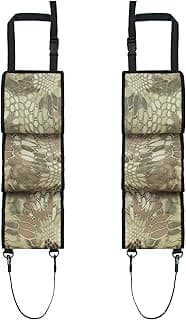 Seat Back Gun Rack, Gun Sling Bag, Camo Front Seat Gun Organizer Holder for Hunting Rifles/Shotguns for 3 Guns, Rifles, Shotguns in Cars, Trucks & SUV for Hunting Sports Camouflage