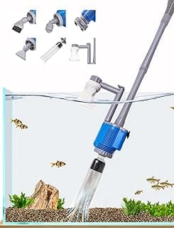 UPETTOOLS Aquarium Gravel Cleaner - Electric Automatic Removable Vacuum Water Changer Sand Algae Cleaner Filter Changer 110V/28W
