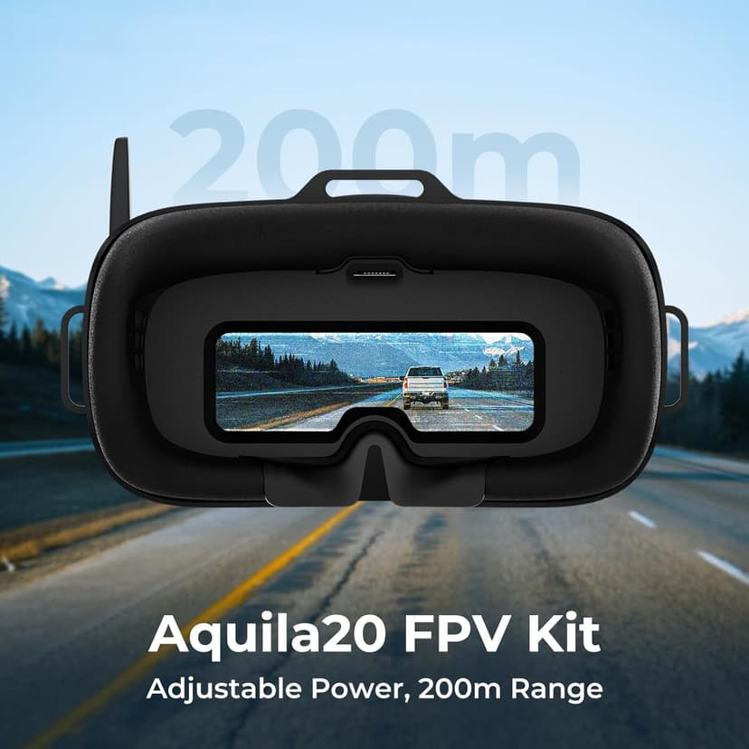 BETAFPV Aquila20 FPV Kit with Altitude Hold Stable Hover, LiteRadio 4 SE Radio Transmitter, VR04 FPV Goggles DVR Supported, 3 Modes 2S Propulsion System Drone RTF for FPV Beginner Fly Indoor Outdoor