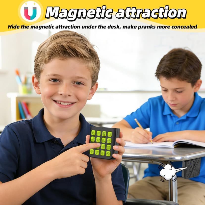 16 Sounds,Volume Adjustment,Prank Gifts Toys for Boys,Remote Fart Machine for 6 7 8 9 10 11 12 13 Year Old Boys Toys Gifts Fikami Rechargeable 2-in-1 Separable Magnetic Sound Effects Machine B0GQ411T31