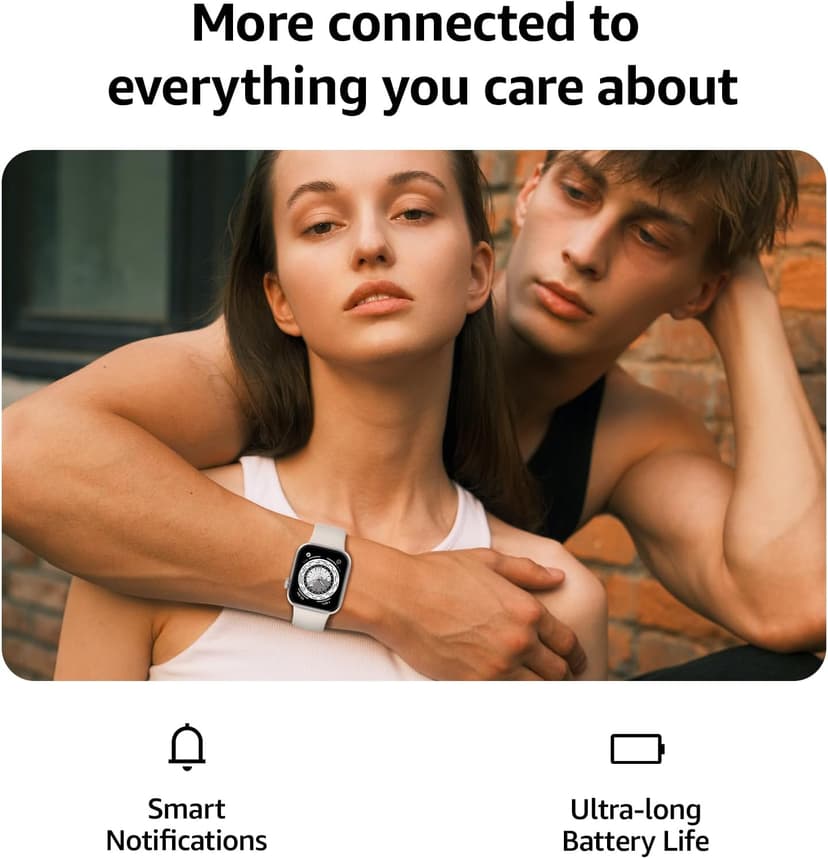 Smart Watch for Men Women Answer/Make Call, 1.85" Smartwatch, Fitness Watch with Heart Rate Blood Pressure Sleep Monitor, 140+Sports, IP68 Waterproof Step Counter Watch Compatible with Android IOS