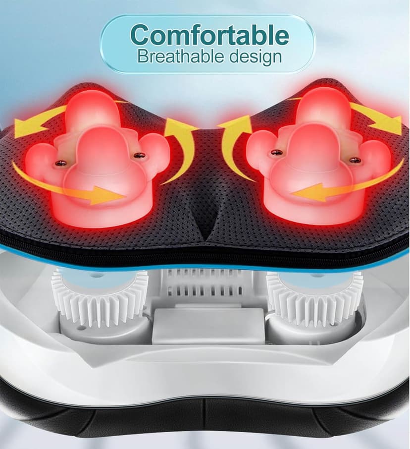 Mo Cuishle Shiatsu Neck and Shoulder Massager with Heat – Deep Kneading Massage for Relaxation – Ideal for Christmas, Mother's Day, Father's Day, Gifts for Men, Women, Mom and Dad